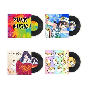 レコード型 コースター（オリジナルジャケット付）