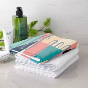 ソフトタッチマフラータオル　ホワイト [全面昇華転写印刷]