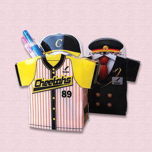 組立ペンスタンド(帽子付きユニフォームタイプ)