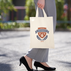 厚手コットン A4フラットトート ナチュラル[エコマーク認定商品]